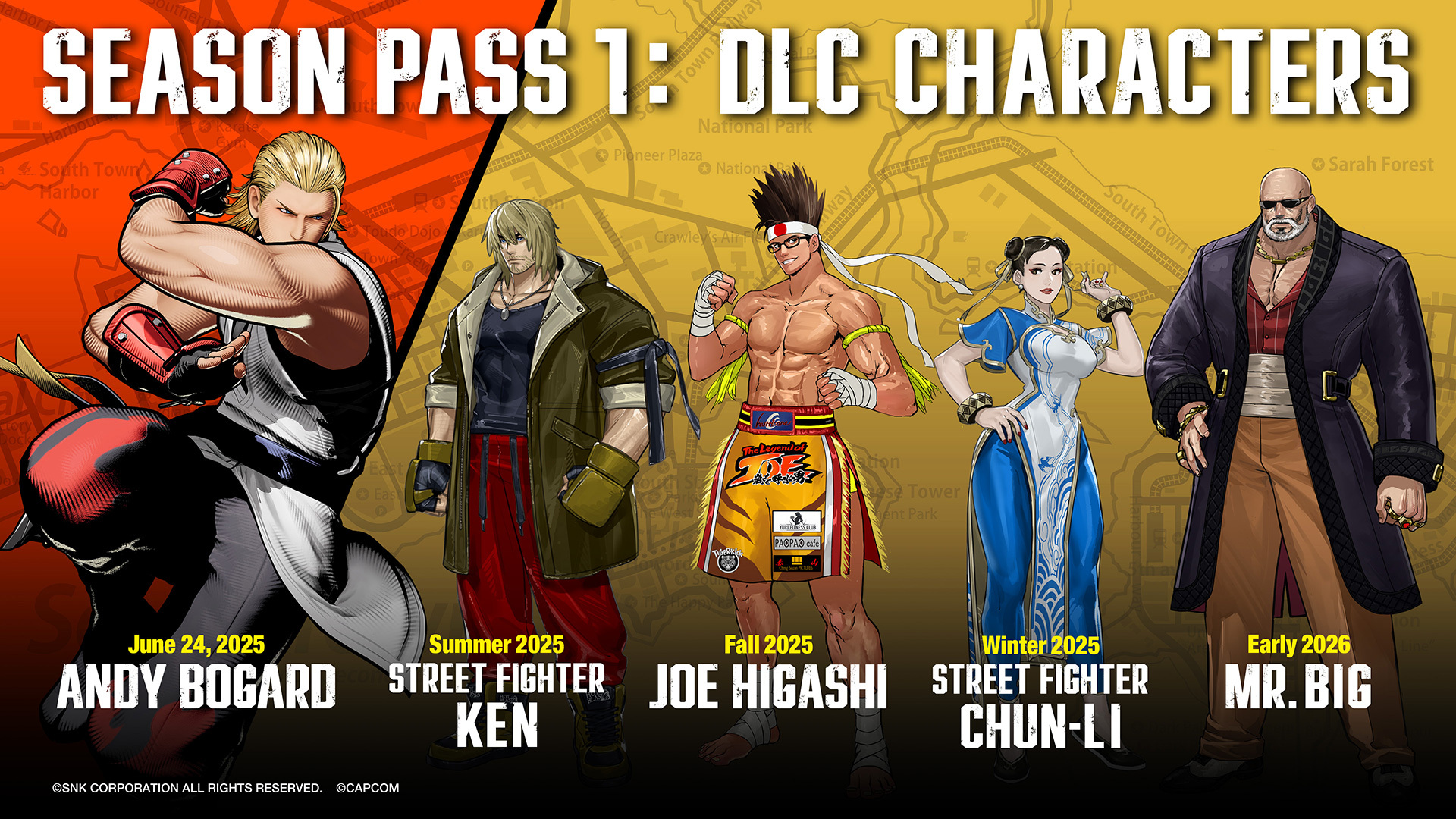 Fatal Fury CoTW Season Pass 1 characters