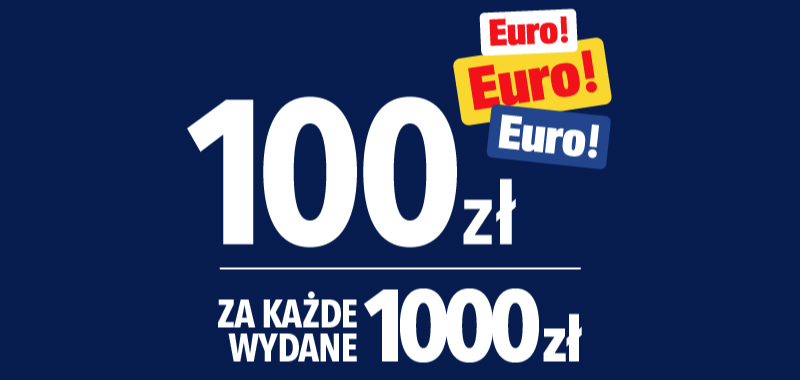 Zgarnij rabat w RTV Euro AGD - 100 zł za każde wydane 1000 zł! Telewizory, słuchawki, akcesoria gamingowe