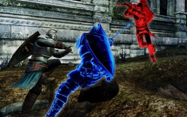 Walka miecz w miecz na screenach z Dark Souls II