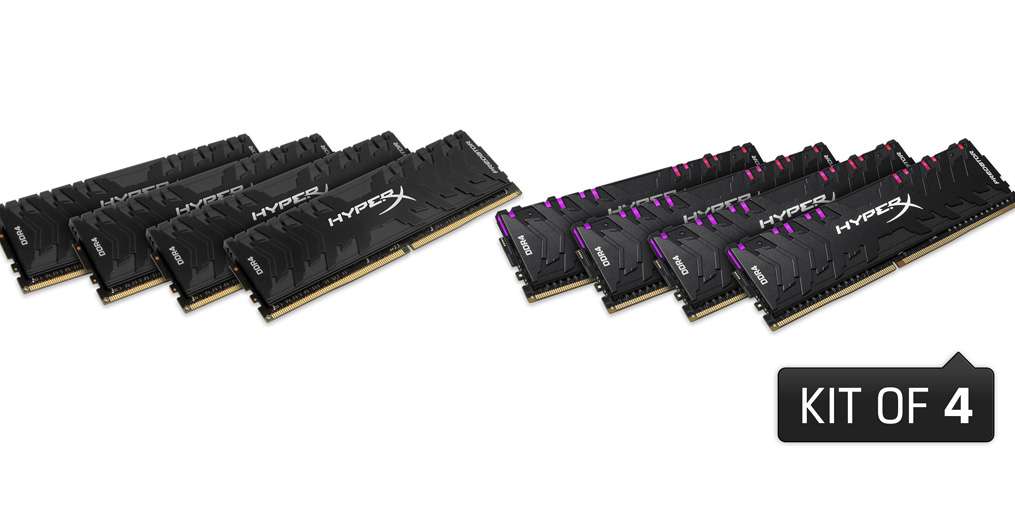 HyperX rozszerza ofertę pamięci Predator DDR4 RGB i Predator DDR4 [PR]