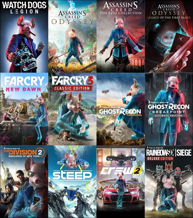 Watch Dogs Legion z nietypową akcją promocyjną. Ubisoft „hakuje” okładki gier