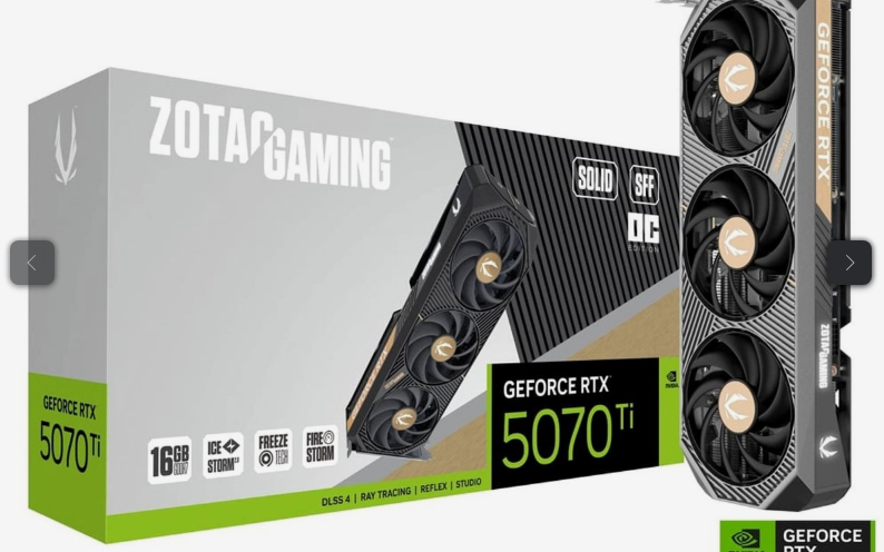 Niezwykle wydajna karta graficzna RTX 5070 Ti teraz z rabatem 250 zł