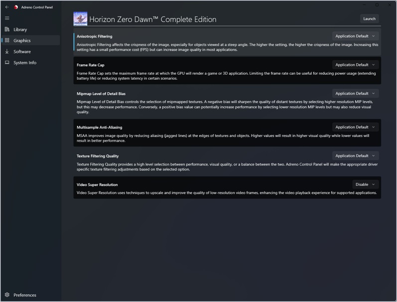 Adreno Control Center