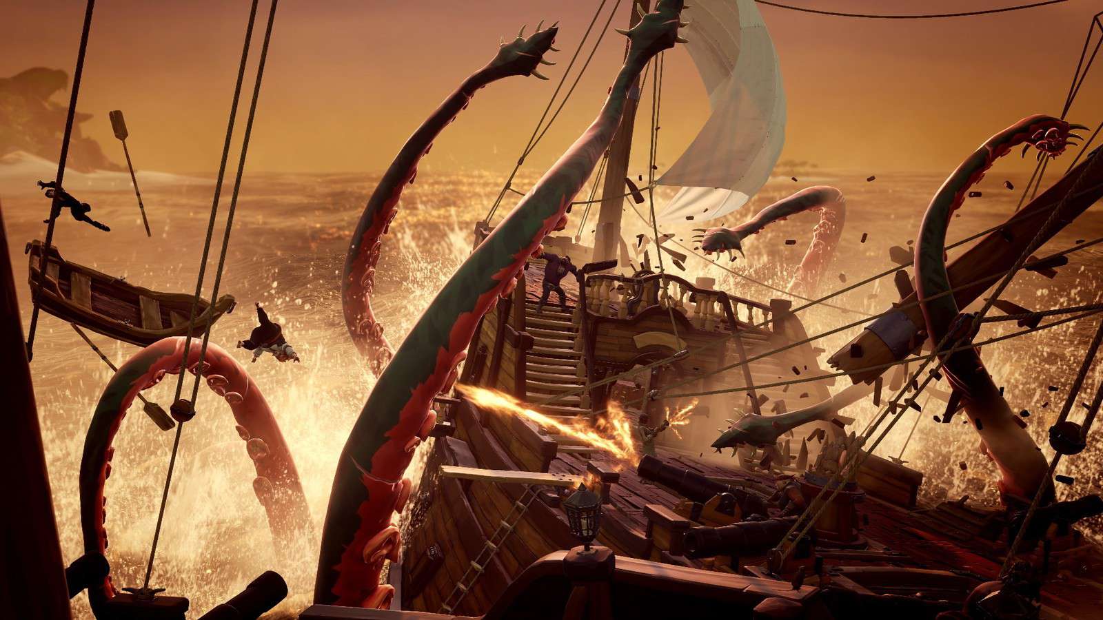 Sea of Thieves gotowe do premiery. Release the Kraken! Ogromna morska bestia na zwiastunie