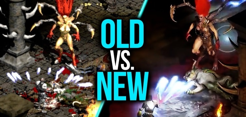 Diablo 2 Resurrected na konkretnym porównaniu. Pokaz scen, postaci, bossów, walki i potworów