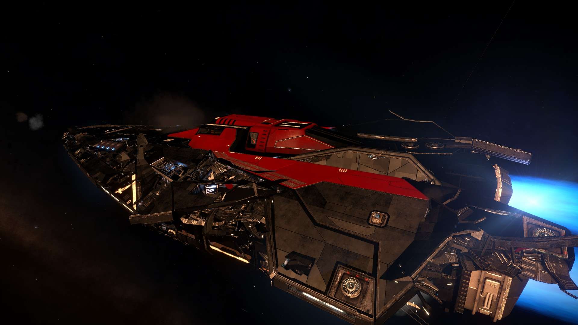 Moja Conda po ciężkim pojedynku - 4% pancerza jedynie zostało, ale dowlokłem się do stacji jakimś cudem ;)