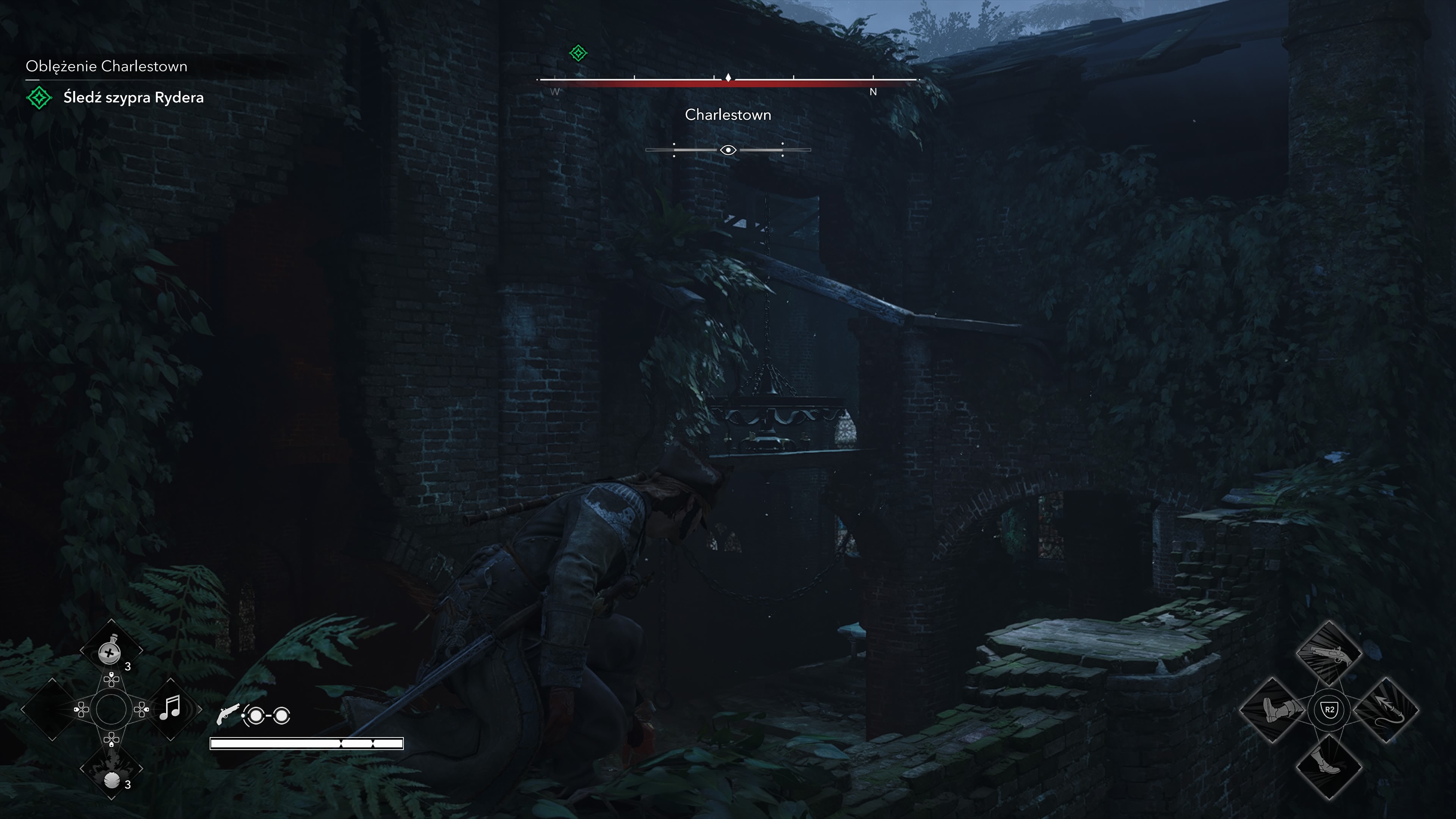 Assassin's Creed Black Flag Resynced - Oblężenie Charlestown: kanonierka, posterunek, Ryder, kapitan