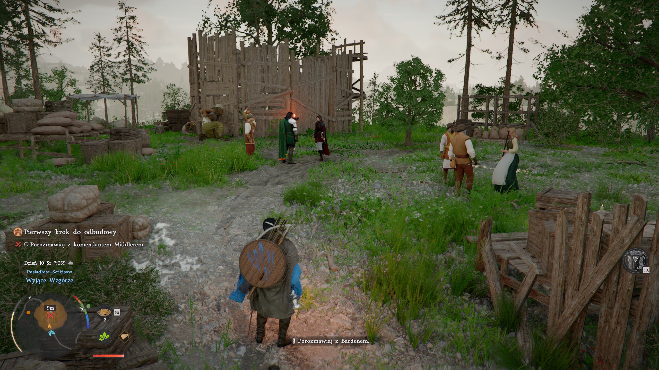 Crimson Desert - Stary znajomy, Pierwszy krok do odbudowy: Marius, markiz Serkis, obóz, Wyjące Wzgórze