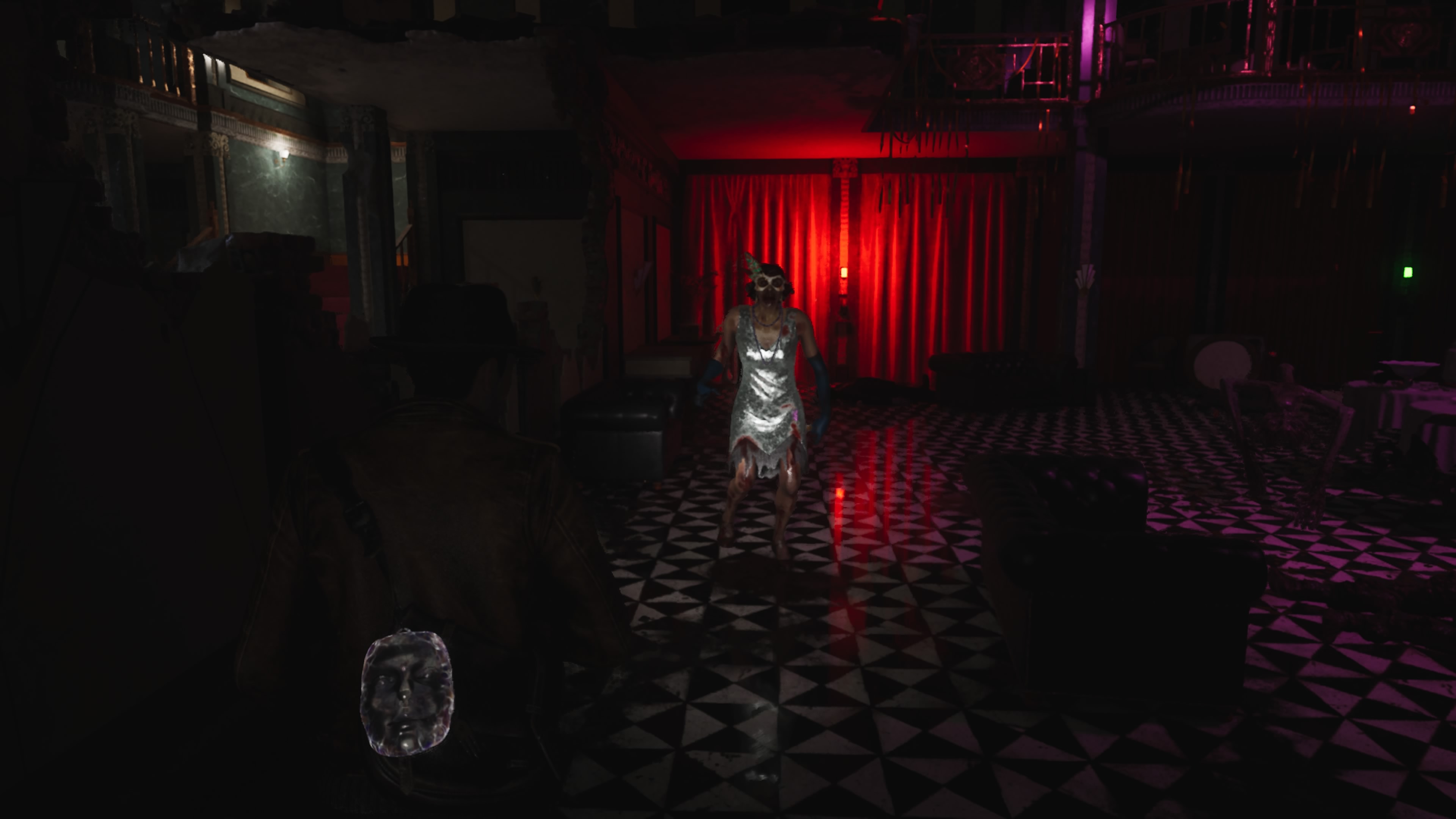The Sinking City 2 - Hotel Devil's Reef: piwnica, trujący gaz, trzy klucze Lorelei, syrena, szkatułki, scena