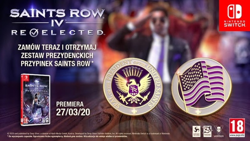 Saints Row 4 zmierza na Nintendo Switcha. Znamy pełną zawartość