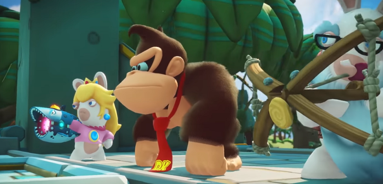 Mario + Rabbids Kingdom Battle. Donkey Kong szaleje na zwiastunie