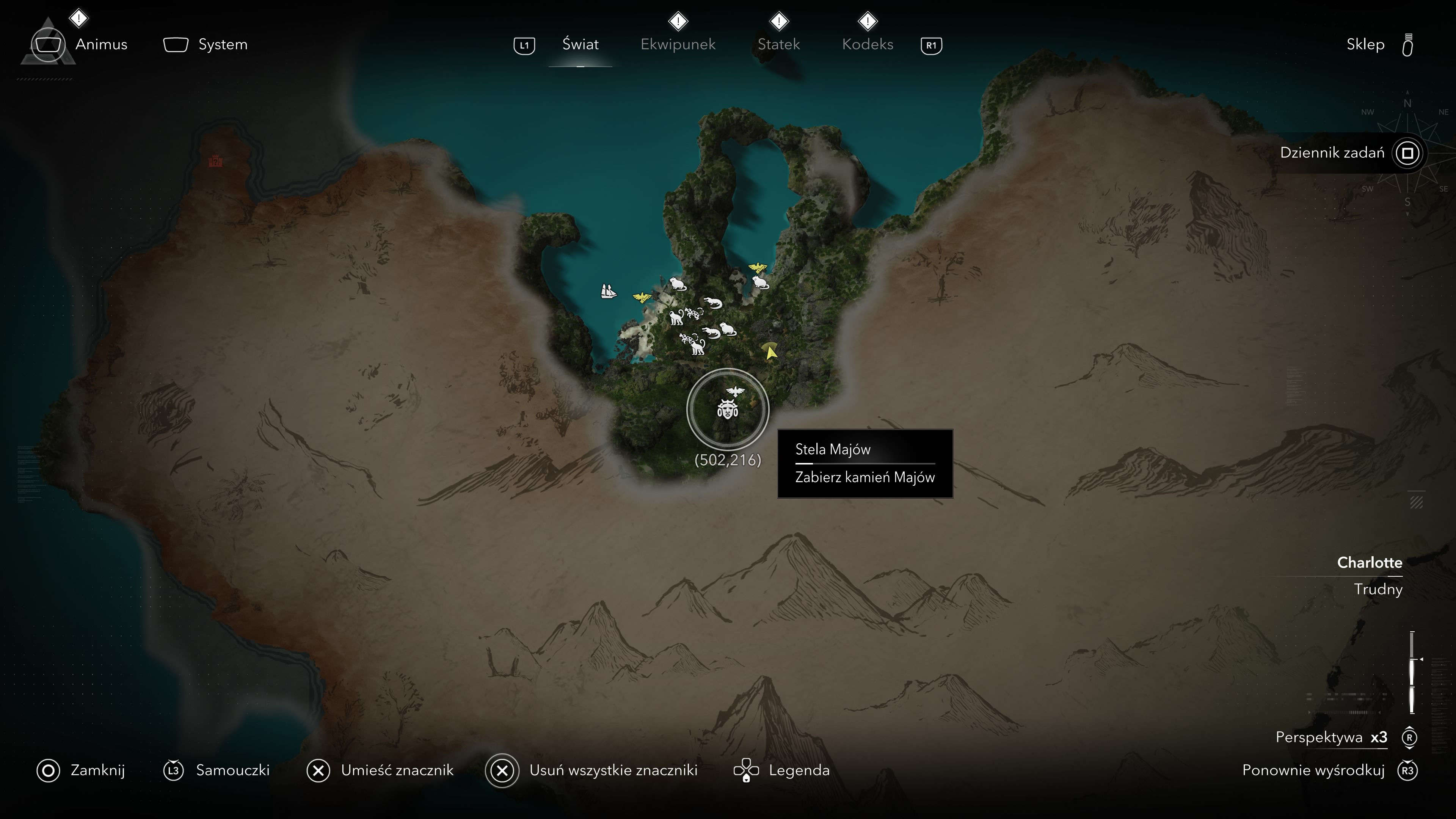 Assassin's Creed Black Flag Resynced - Wieże synchronizacyjne, punkty widokowe na Long Bay