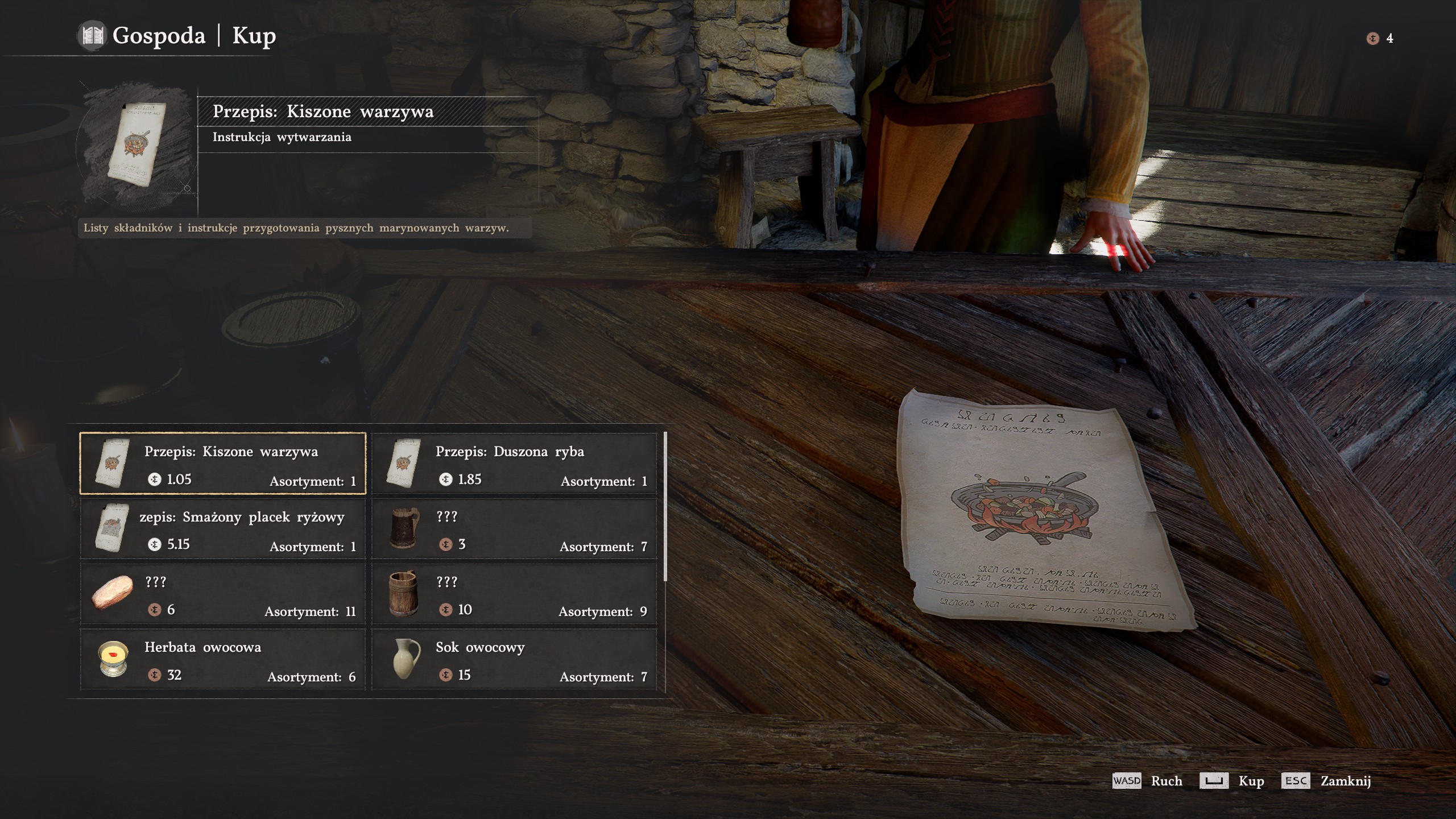 Crimson Desert - Wskaźnik interakcji, schematy, materiały do zebrania i gotowania