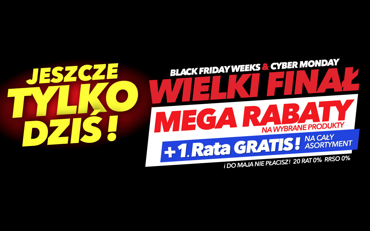 Black Friday Weeks Cyber Monday RTV Euro AGD