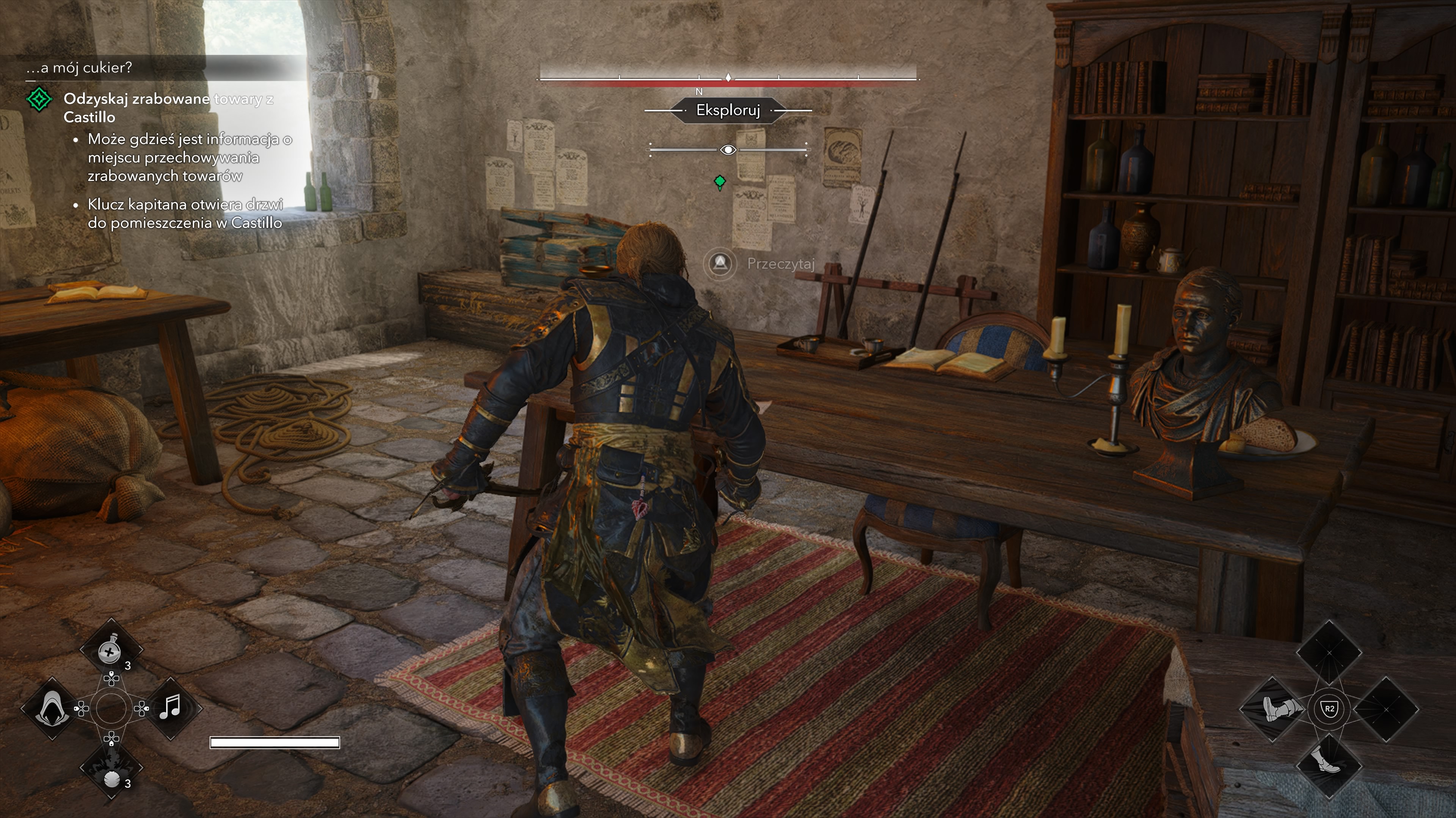 Assassin's Creed Black Flag Resynced - A mój cukier: podsłuchaj, dokumenty, skonfiskowane towary, Mendoza