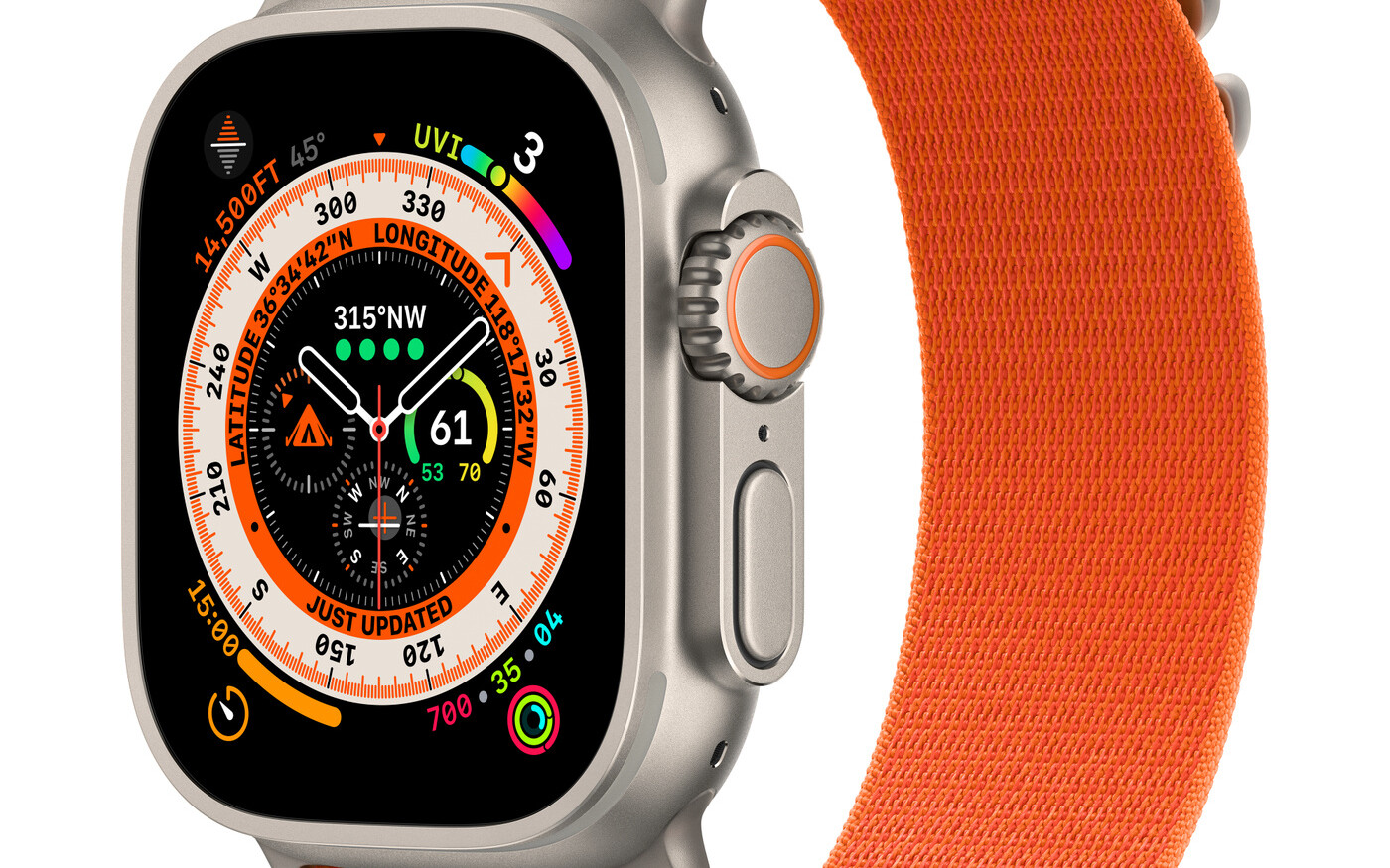 Smartwatch Apple Watch Ultra GPS + Cellular (pomarańczowy)