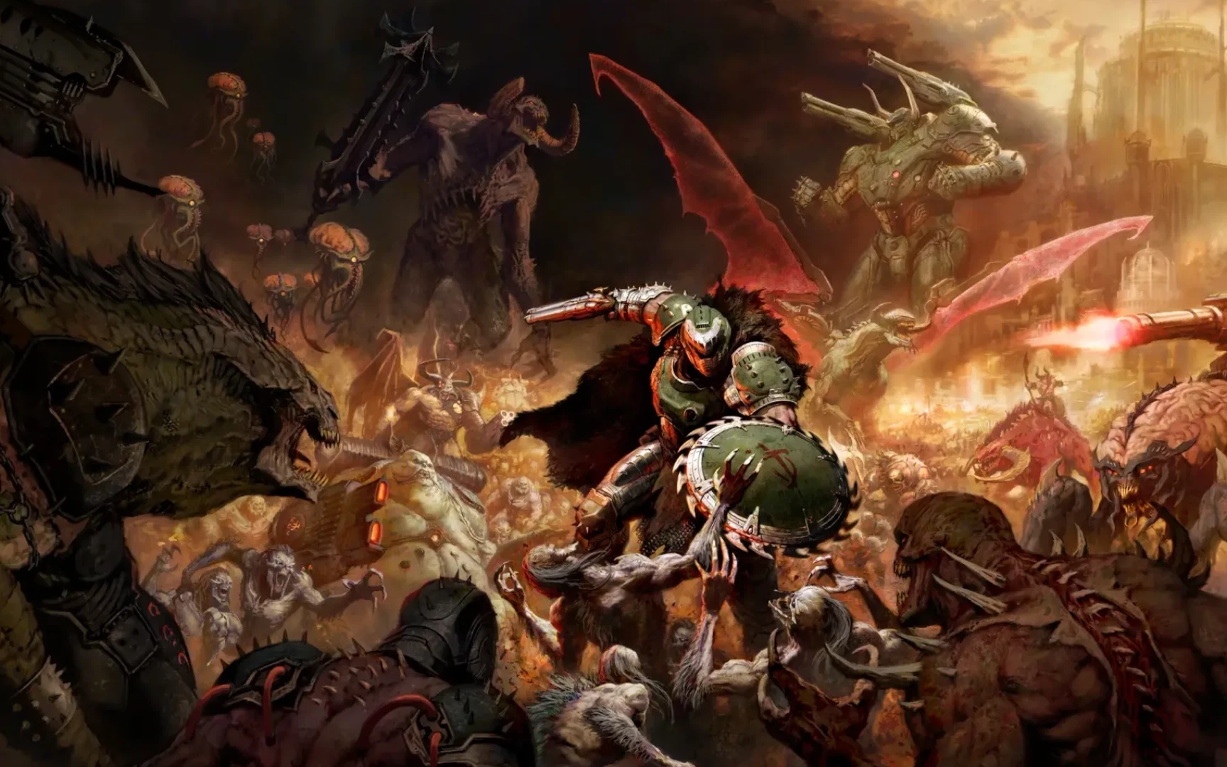 DOOM: The Dark Ages - key art no logo