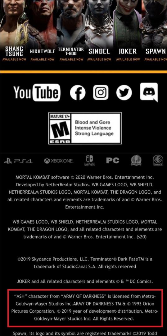 Mortal Kombat 11 z Ashem Williamsem? Najnowszy przeciek sugeruje debiut postaci w grze
