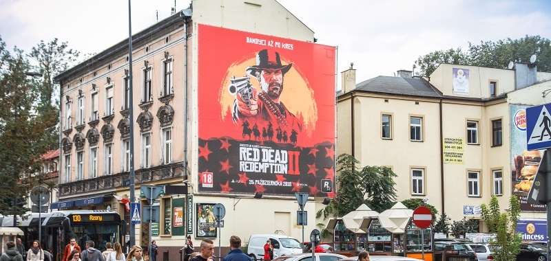 Red Dead Redemption 2 w całej Polsce. Banery mają zachęcać do wycieczki na Dziki Zachód