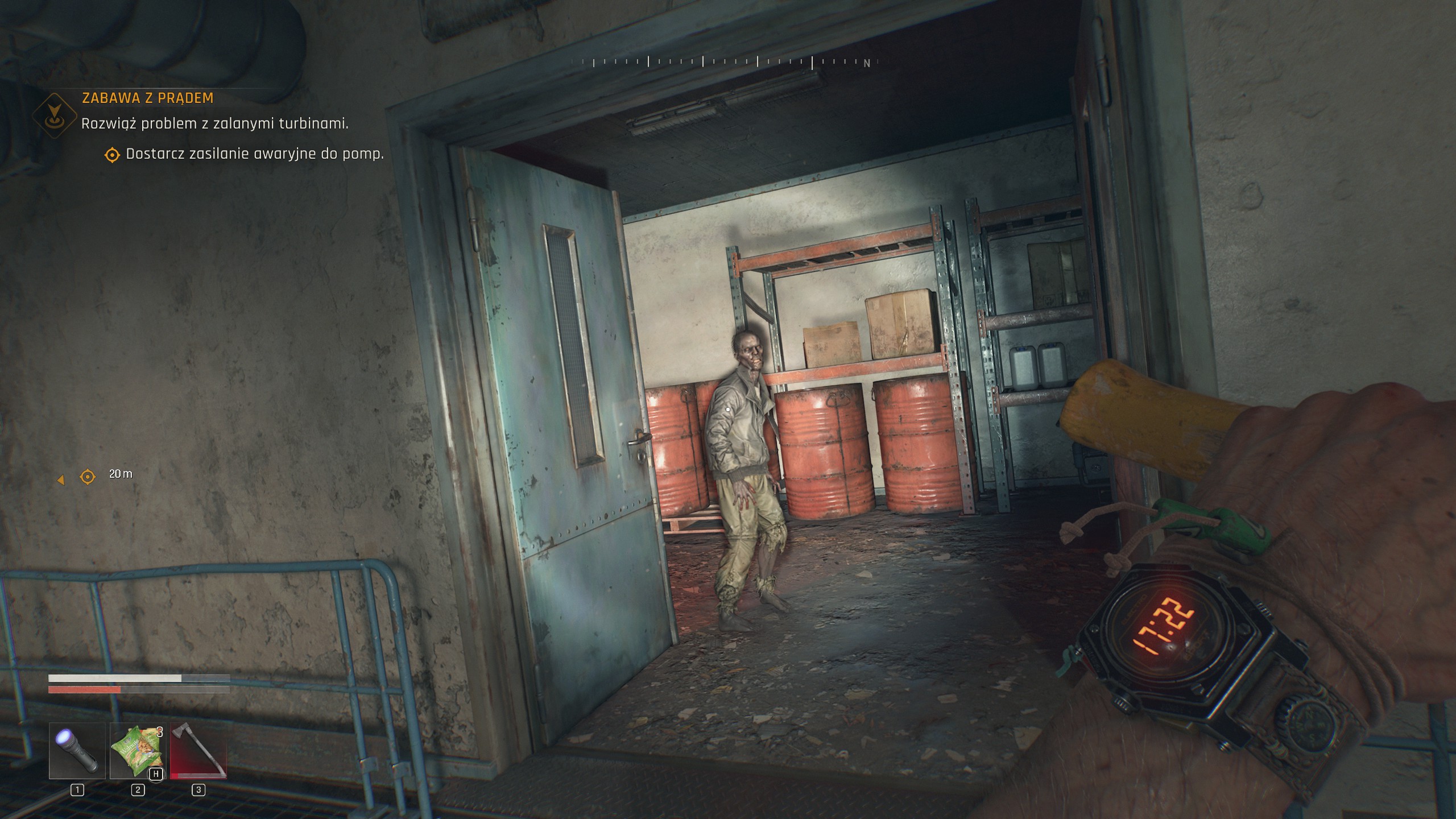Dying Light The Beast - Zabawa z prądem: hydroelektrownia, brygadzista Largo, turbiny, woda
