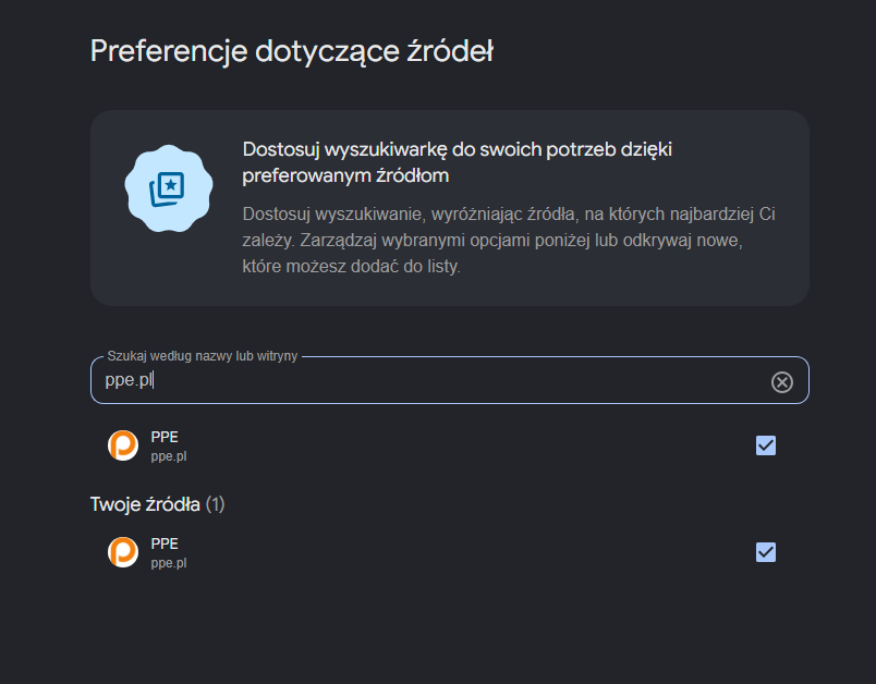 Dodaj PPE.pl do preferowanych źródeł Google i bądź na bieżąco ze wszystkim!