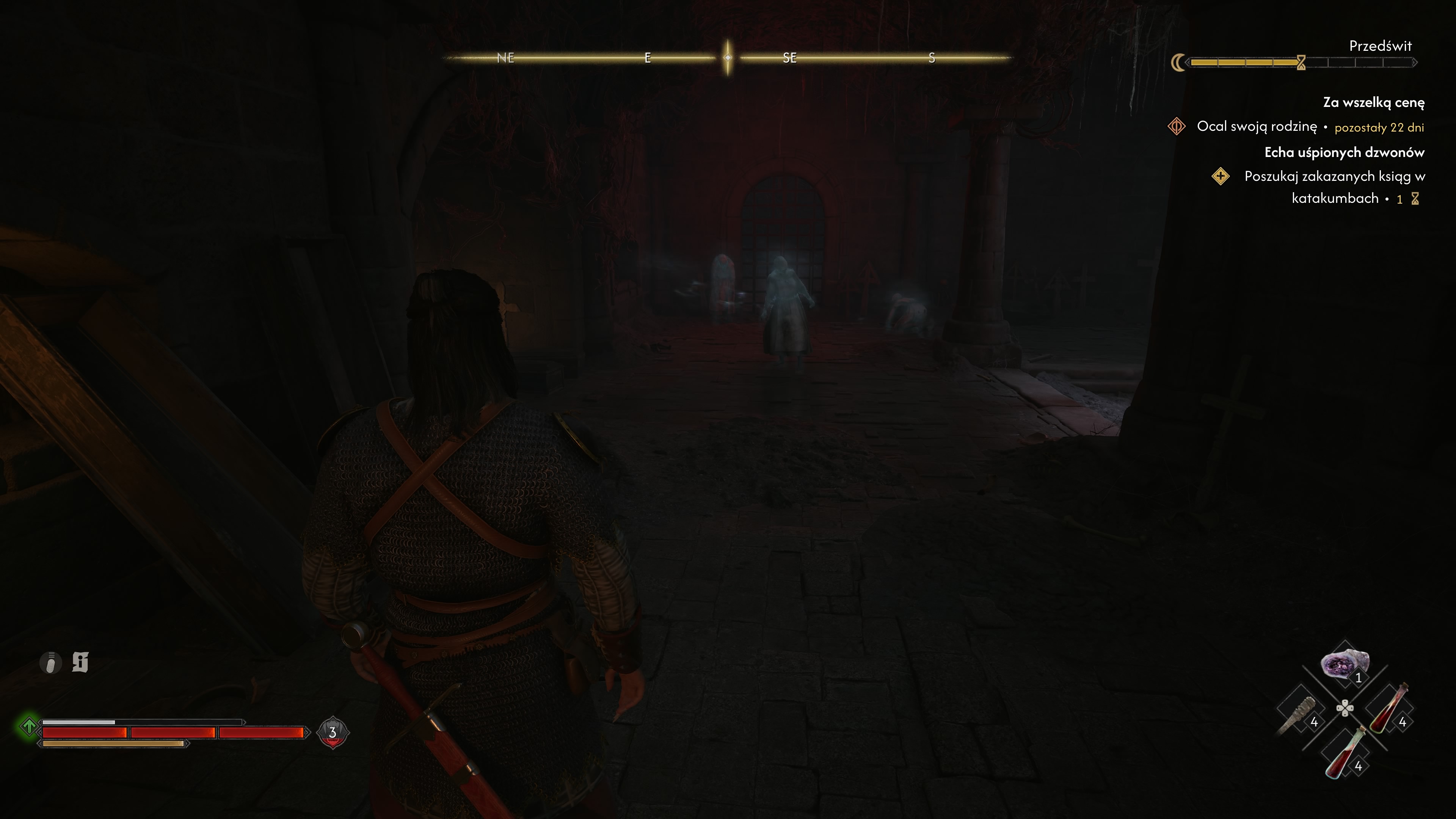 The Blood of Dawnwalker - Echa uśpionych dzwonów: Anca, klasztor, Leonica, biblioteka, kaplica, dzwonnica, infimeria, klucze, katakumby