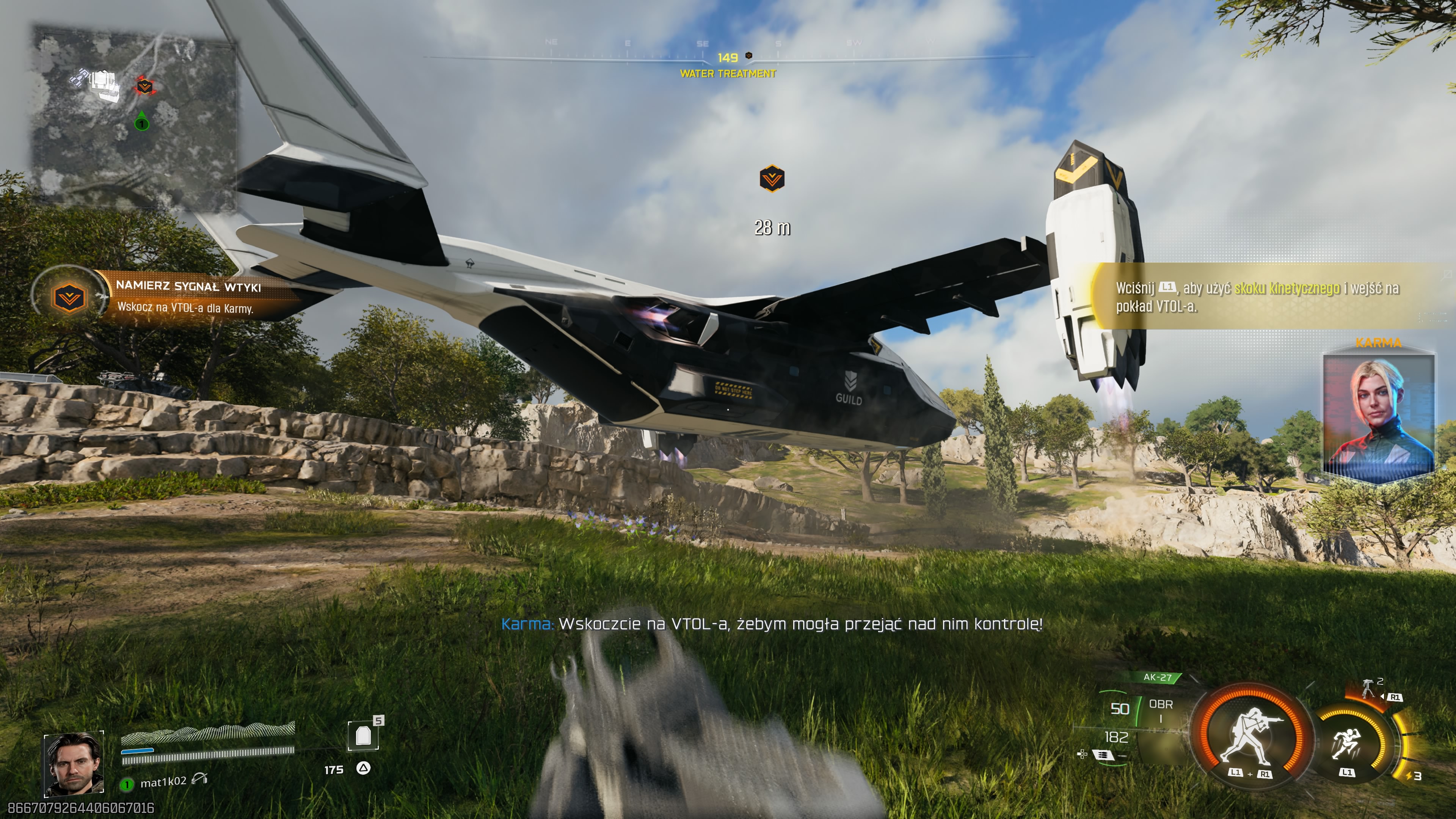 Call of Duty Black Ops 7 - Infiltracja: Widmo 1, drony bojowe, Karma, VTOL, skok, wingsuit, stocznia