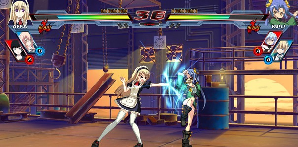 Krótkie materiały z rozgrywki z Nitroplus Blasterz: Heroines Infinite Duel