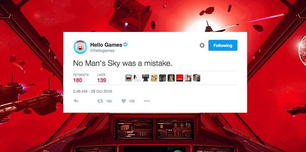 &quot;No Man&#039;s Sky było błędem&quot; - oficjalne twitterowe konto Hello Games