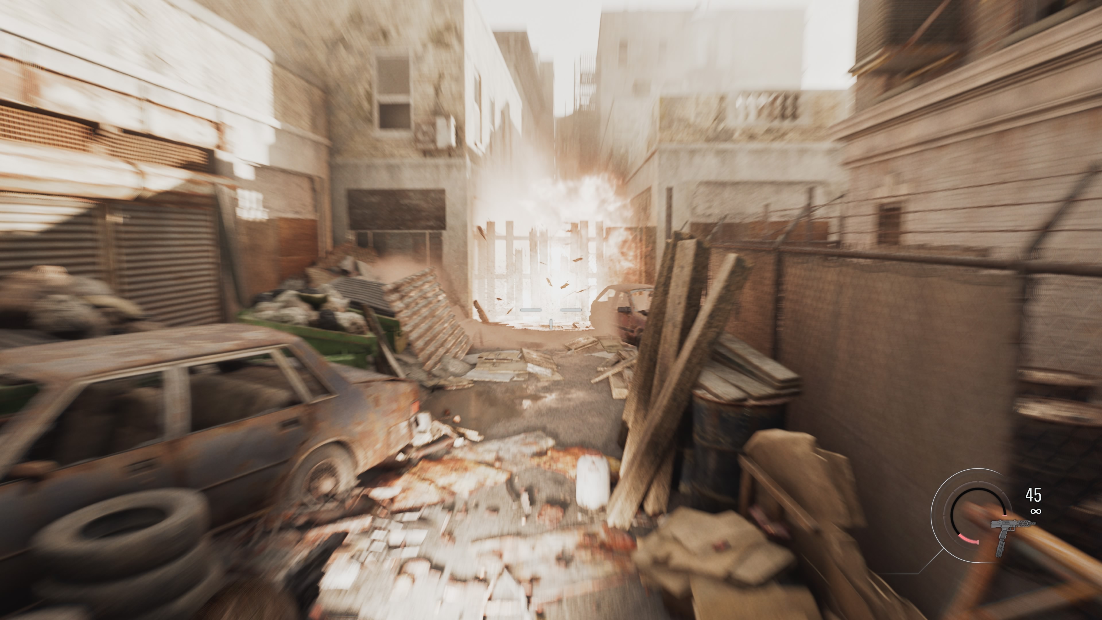 Resident Evil Requiem - Leon: Wieża Willisa, przekaźnik, szyby, winda, brama, detonator, motocykl, psy Victora