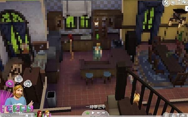 Piksele atakują piratów w The Sims 4