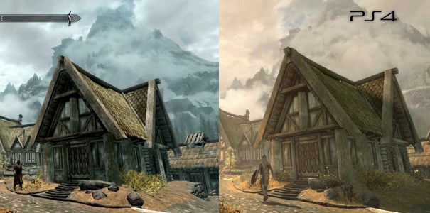 Remaster Skyrima - porównanie wersji z PS3 i PS4