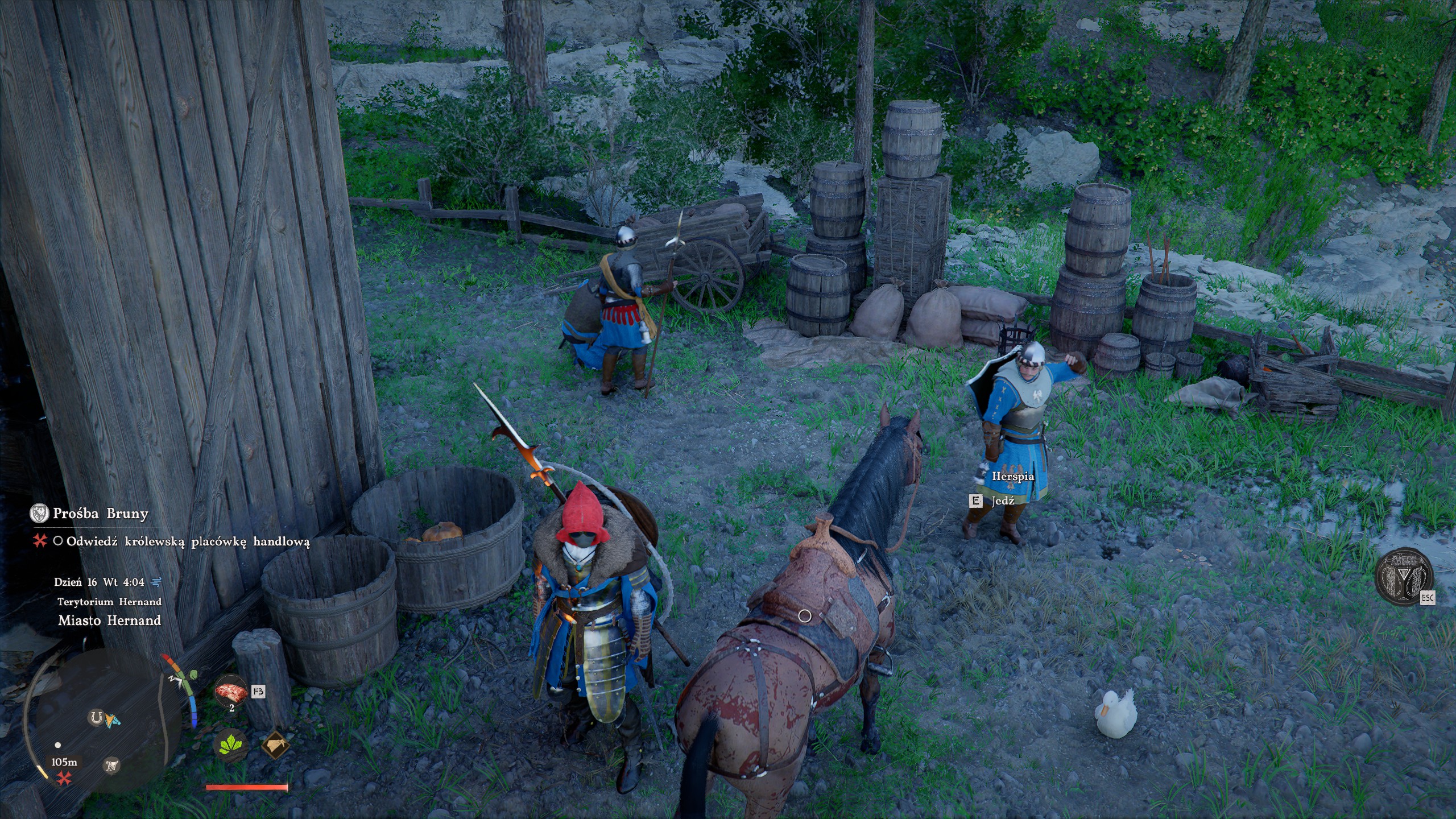 Crimson Desert - Prośba Bruny: listy, koniarz, stajnia