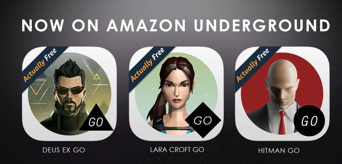 Deus Ex GO, Lara Croft GO i Hitman GO za darmo na sprzętach z Androidem