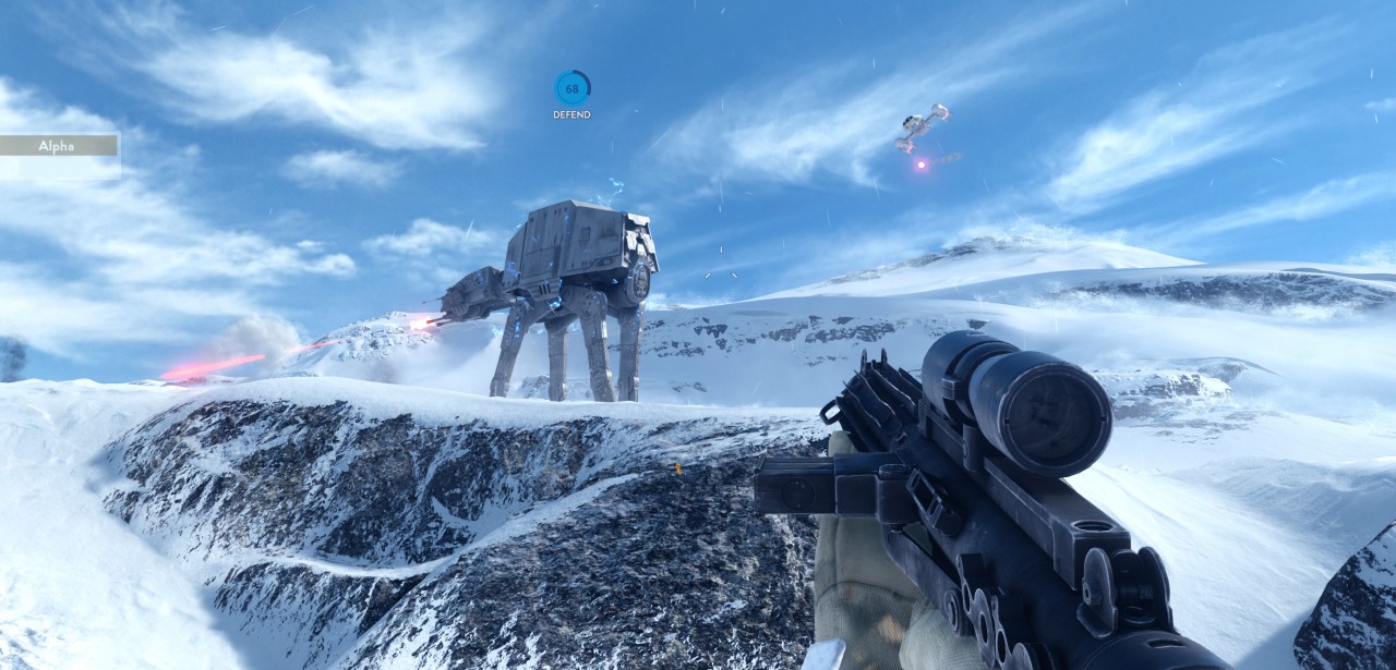 Skuta lodem planeta i walczące TIE-fightery – nowe screenshoty ze Star Wars: Battlefront