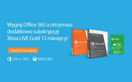 KONKURS DZIEŃ TRZECI: Wygraj Office 365 oraz roczną subskrypcję Xbox LIVE Gold!