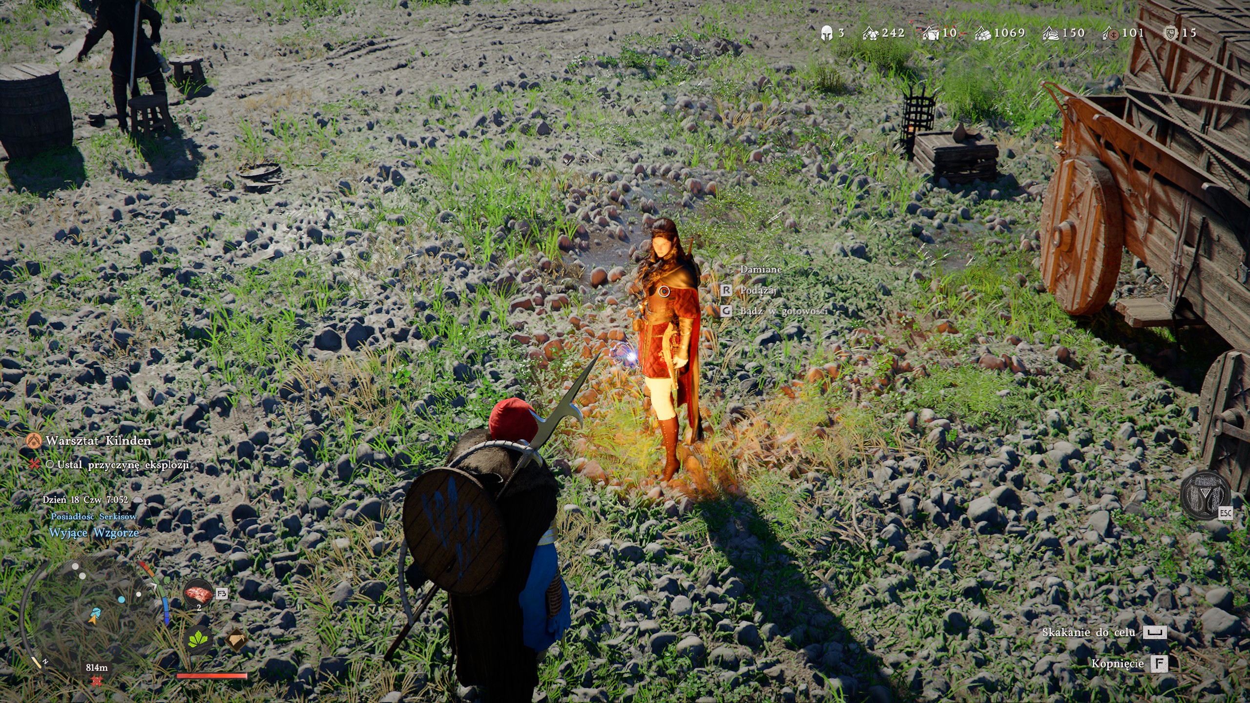 Crimson Desert - Damiane i Oongoka: podążanie, towarzyszenie w walce, jak wziąć ze sobą?