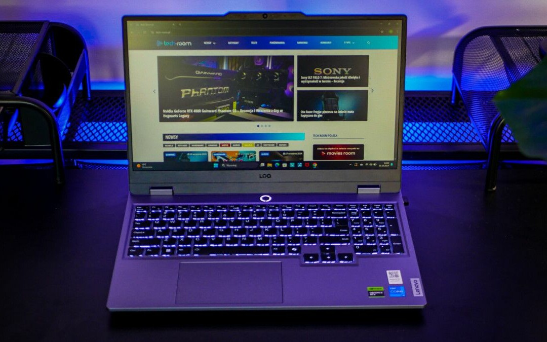 Lenovo LOQ 15IAX9 - test laptopa. Wydajny sprzęt w dobrej cenie - Intel Core i5, 16 GB RAM i RTX 4060