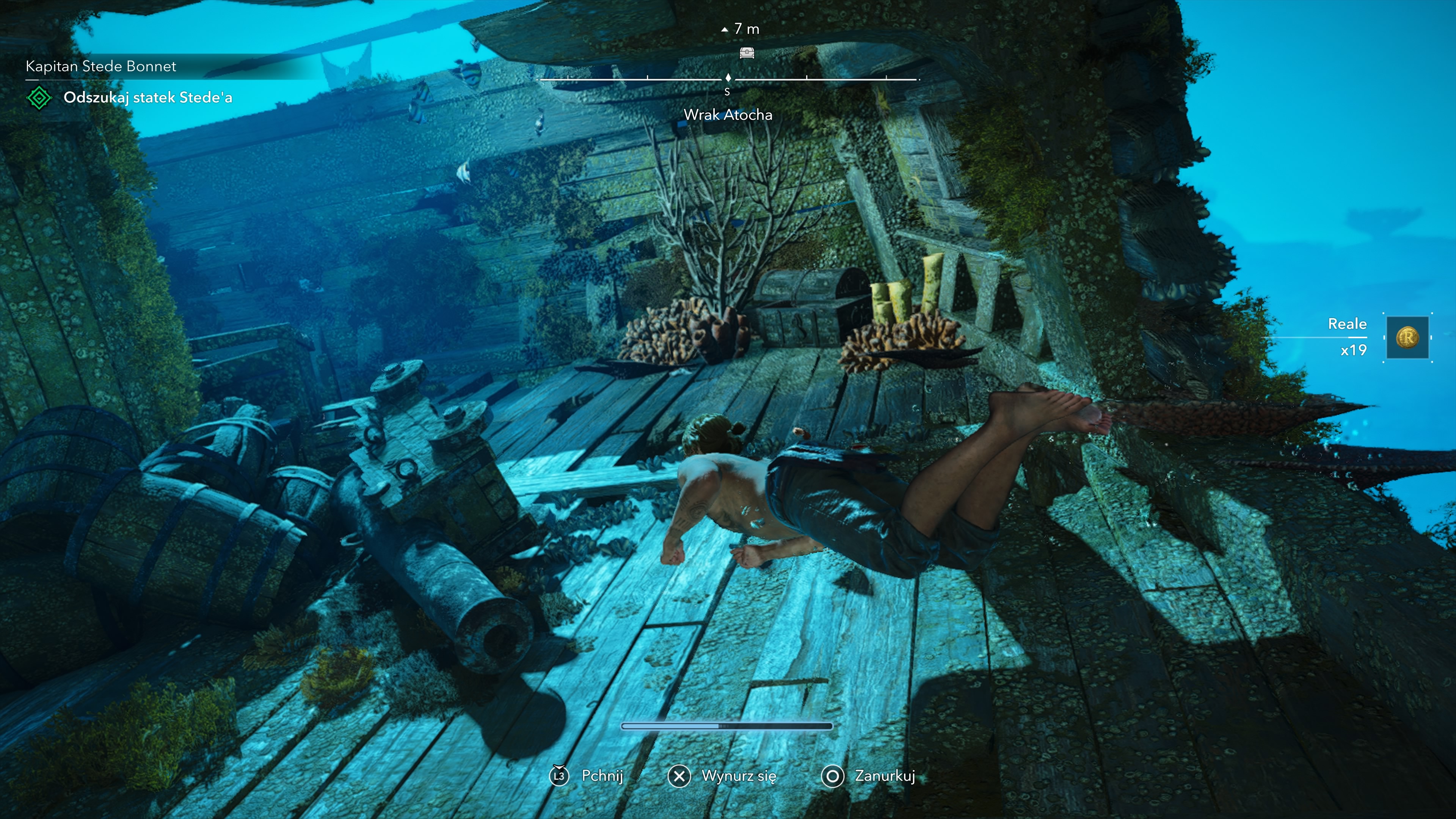 Assassin's Creed Black Flag Resynced - Wrak Atocha: skrzynie i sekrety
