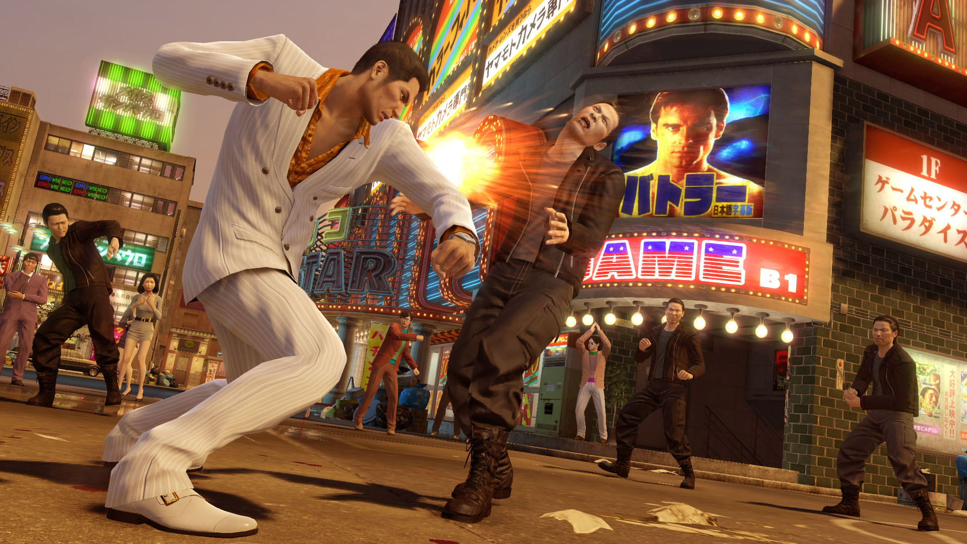Yakuza 0: Director's Cut - recenzja gry - walka