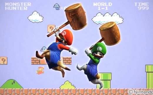 Monster Hunter 4 ze zmutowanym Mario oraz kostiumem Linka - 25 minut gameplayu