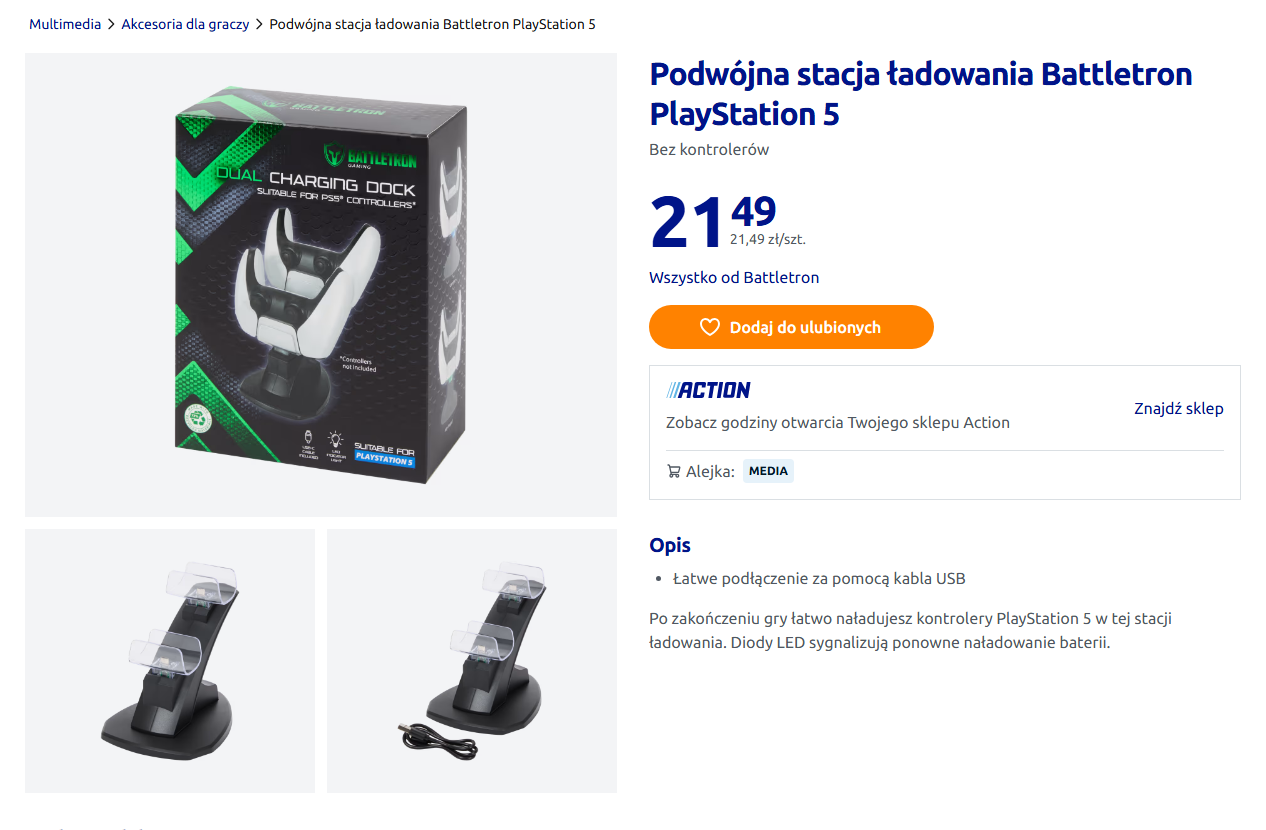 Action oszalał! Pad do PlayStation, PC i Switcha tanio. Do tego dwa przydatne gadżety od 21 zł