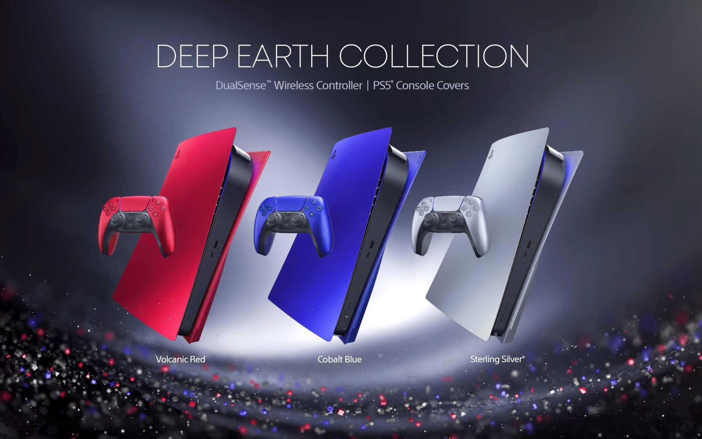 PS5 in new colors.  Sony presented the Inside the Earth collection