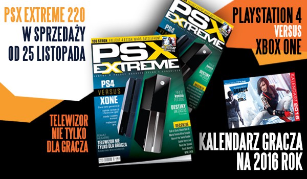 PSX Extreme 220 + Kalendarz Gracza 2016 w sprzedaży - ostatnia szansa