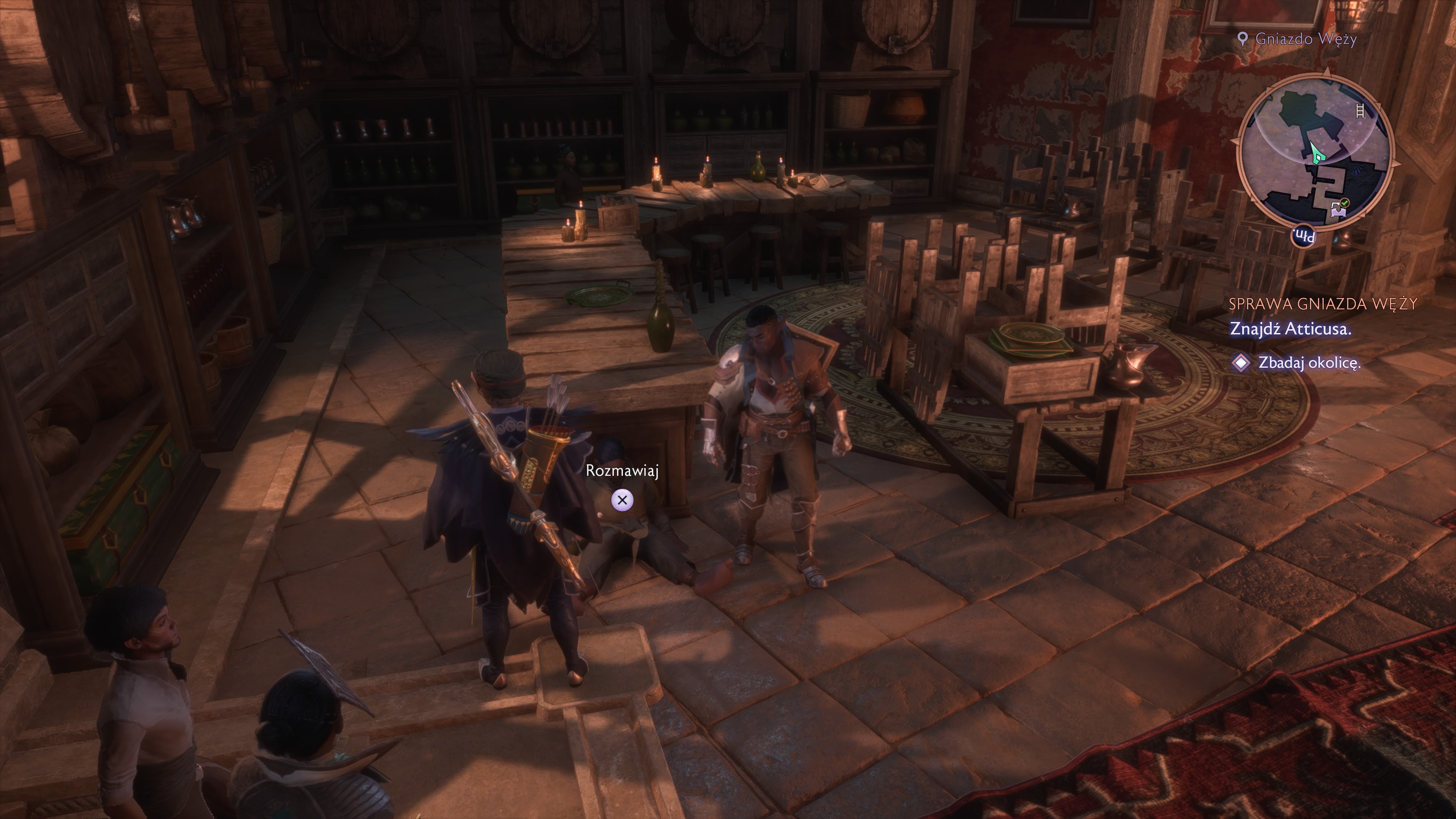 Dragon Age The Veilguard - Sprawa Gniazda Węży: Sabina, mąż Atticus, Linus, rytuały