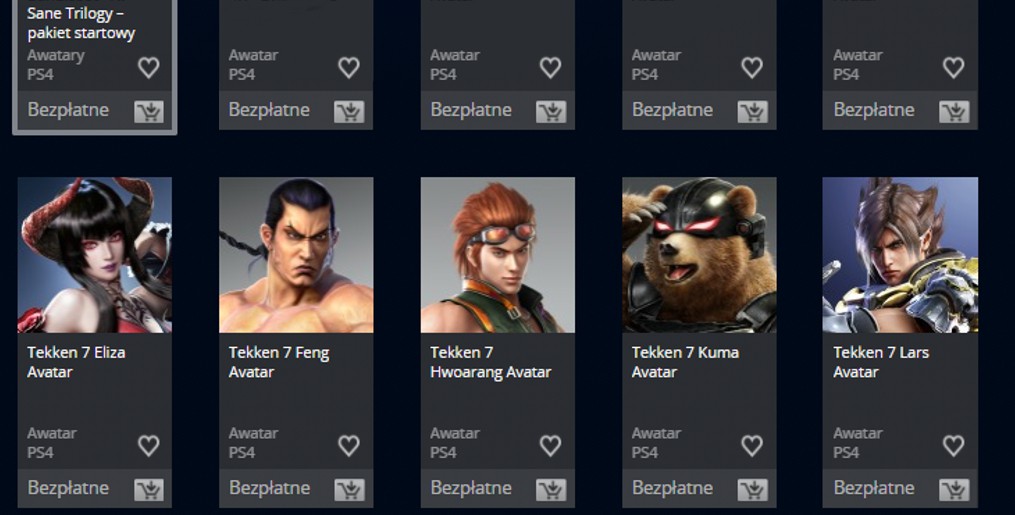 Darmowe avatary z Tekkena i Crasha Bandicoota w PS Store