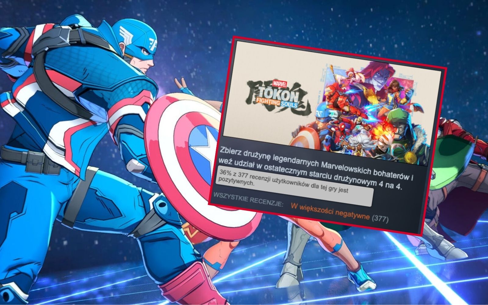 MARVEL Tokon: Fighting Souls miażdżony przez graczy! W większości negatywne oceny fanów