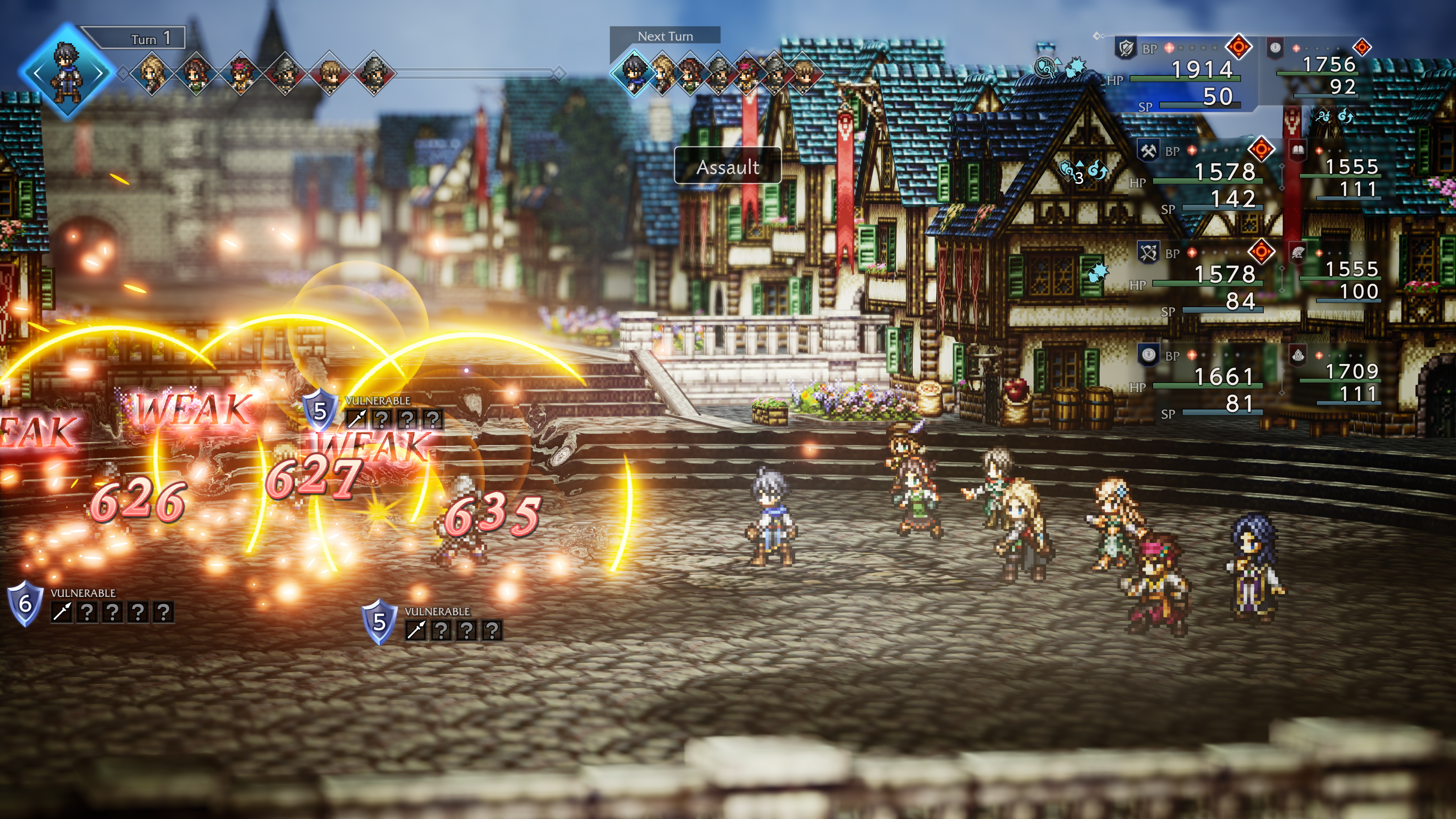  Octopath Traveler - recenzja gry. Walka i 3x Weak