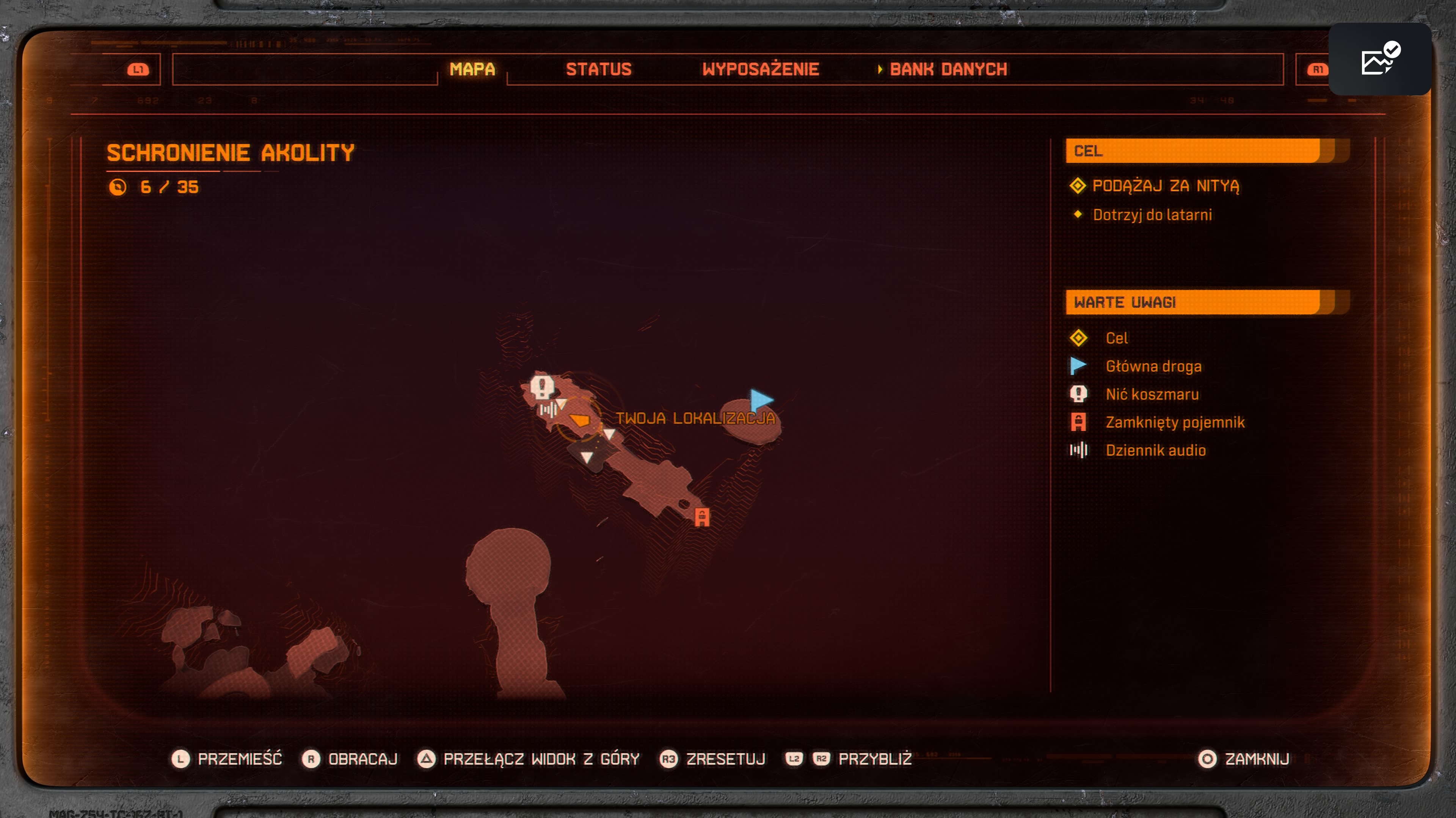 Saros - Schronienie akolity: wszystkie przedmioty, znajdźki, dzienniki audio i tekstowe