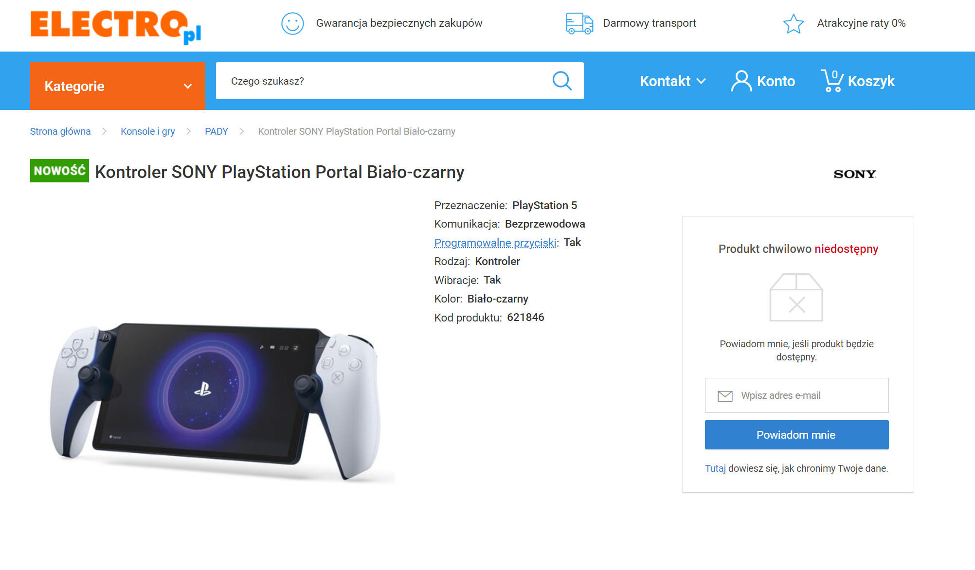 PlayStation Portal w Polsce - wyprzedany #5